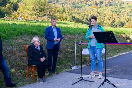 Otvoritev asfaltirane javno poti Kal - Jagodnik